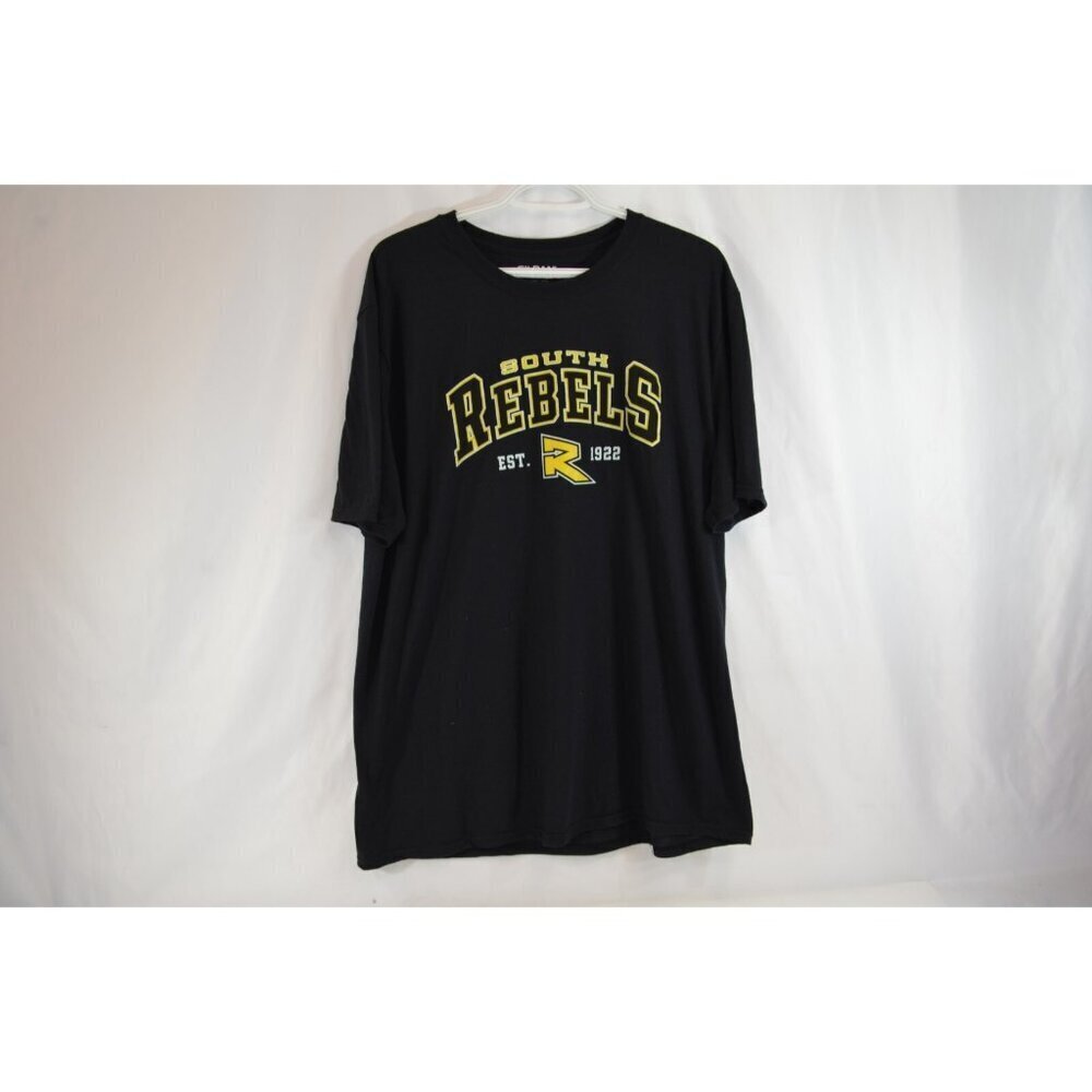 South Rebels High School Est 1922 Burnaby BC T-Shirt Men's XL Gildan Black